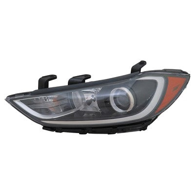 2018 hyundai elantra front driver side replacement halogen headlight assembly arswlhy2502206