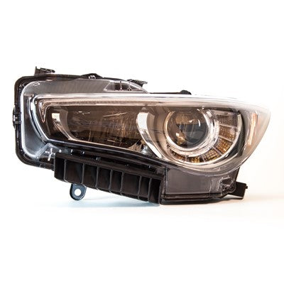 2015 infiniti q50 front driver side replacement headlight assembly arswlin2502157c