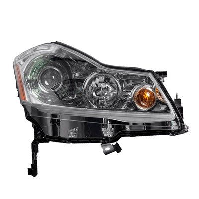 2009 infiniti m45 front passenger side oem hid headlight assembly arswlin2503131oe