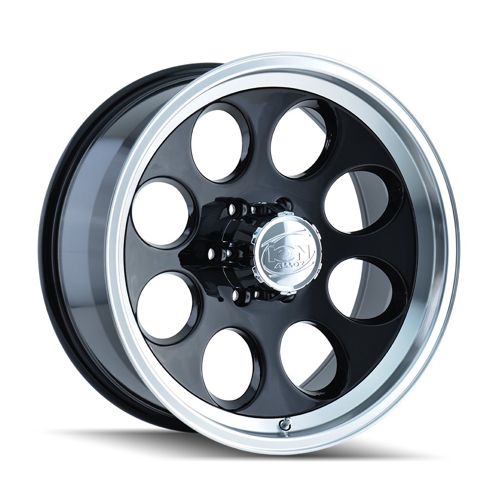 Ion 16"x8" Non-Chrome Black/Machined Custom Wheel ARSWCW1716885B