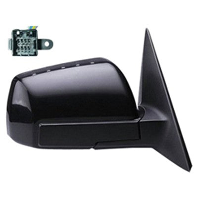 2011 kia soul passenger side power door mirror without heated glass arswmki1321142