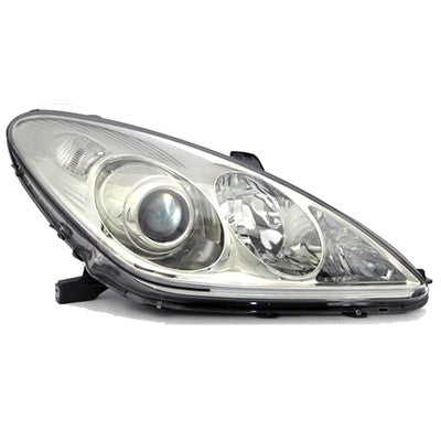 2006 lexus es330 front passenger side replacement halogen headlight lens and housing arswllx2503125c