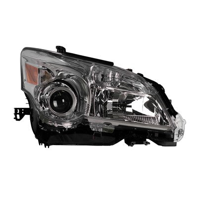 2013 lexus gx460 front passenger side oem halogen headlight lens and housing arswllx2519127oe