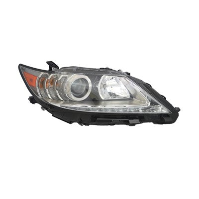 2013 lexus es350 front passenger side replacement hid headlight lens and housing arswllx2519140c