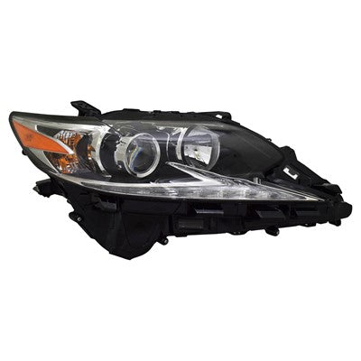 2017 lexus es350 front passenger side replacement halogen headlight lens and housing arswllx2519158c