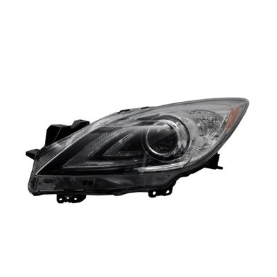 2011 mazda 3 front driver side oem hid headlight lens and housing arswlma2518136oe