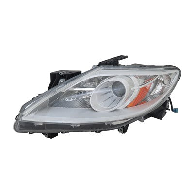 2010 mazda cx9 front driver side replacement halogen headlight lens and housing arswlma2518145c
