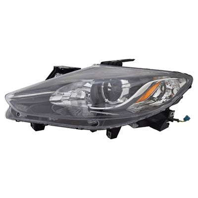 2014 mazda cx9 front driver side replacement halogen headlight lens and housing arswlma2518158c