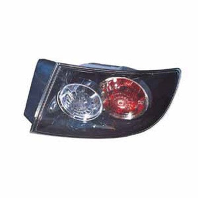 2007 mazda 3 rear passenger side replacement tail light assembly arswlma2801136