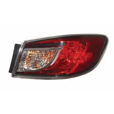 2012 mazda 3 rear passenger side replacement tail light assembly arswlma2801144c