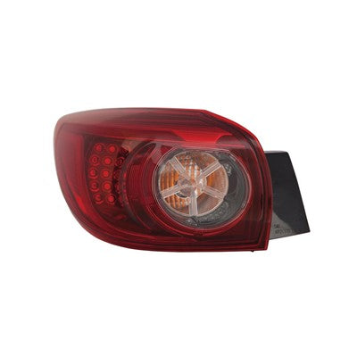 2014 mazda 3 rear driver side replacement led tail light assembly arswlma2804116c