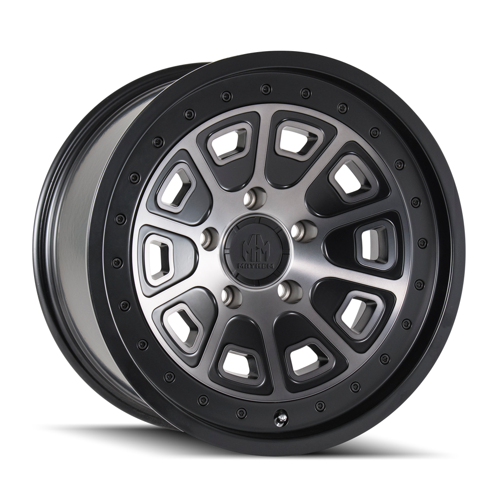 Mayhem 18"x9" Non-Chrome Matte Black w/Dark Tint Custom Wheel ARSWCW83018973TM