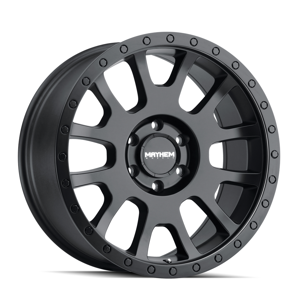 Mayhem 17"x8.5" Non-Chrome Matte Black Custom Wheel ARSWCW83027873MB