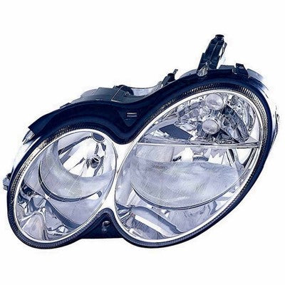 2004 mercedes clk500 front driver side replacement halogen headlight assembly arswlmb2502173c