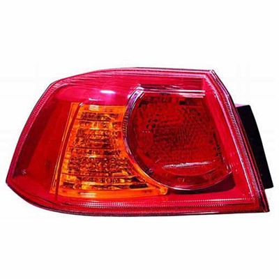 2008 mitsubishi lancer rear driver side replacement tail light assembly arswlmi2804100c