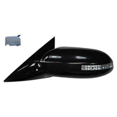 2014 nissan maxima driver side power door mirror without mirror memory with turn signal arswmni1320194