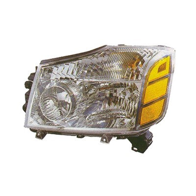 2007 nissan titan front driver side replacement headlight assembly arswlni2502154v