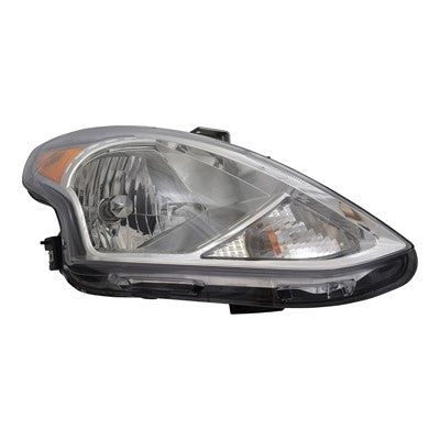 2016 nissan versa front passenger side replacement halogen headlight assembly arswlni2503230