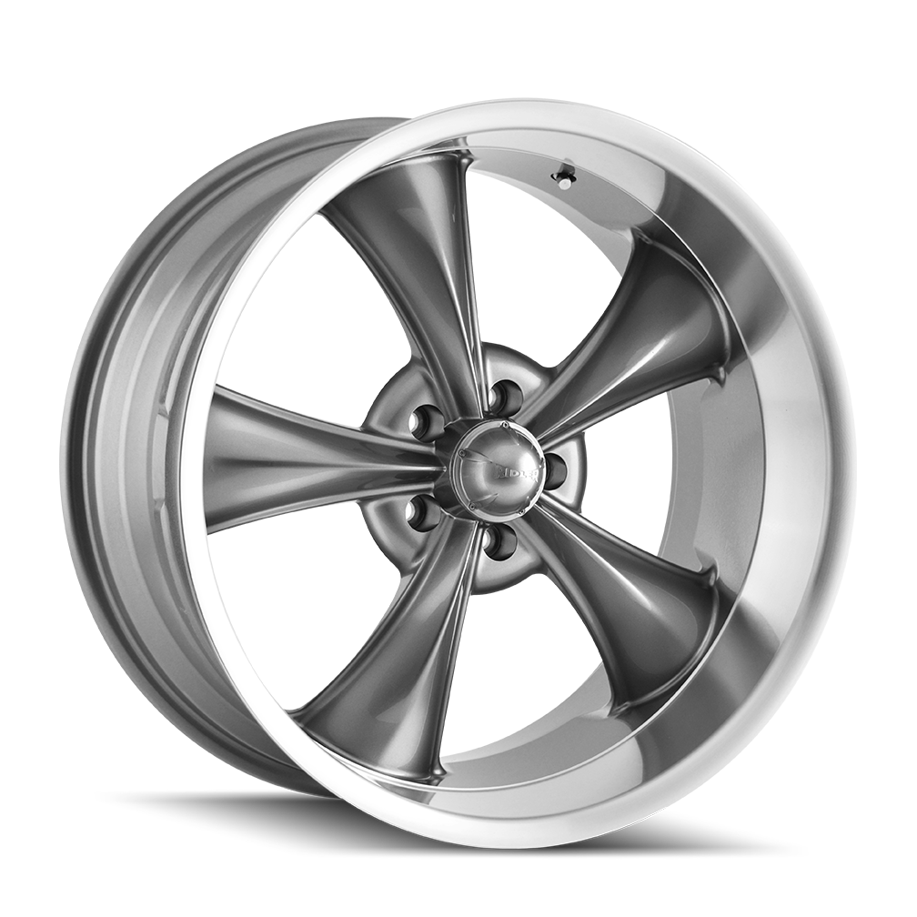Ridler 18"x9.5" Non-Chrome Grey w/Machined Lip Custom Wheel ARSWCW6958961G