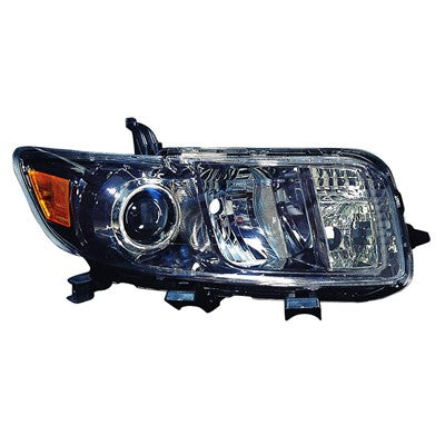 2009 scion xb front passenger side replacement headlight lens and housing arswlsc2503102c