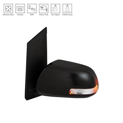 2017 toyota sienna driver side power door mirror with heated glass with mirror memory with turn signal arswmto1320327