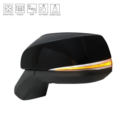 2019 toyota rav4 driver side power door mirror with heated glass with turn signal arswmto1320385