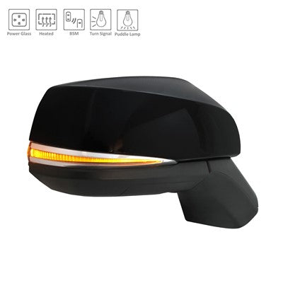 2019 toyota rav4 passenger side power door mirror with heated glass with turn signal arswmto1321385