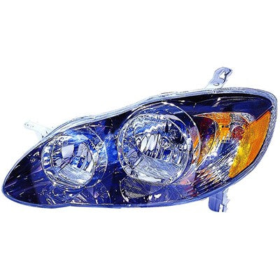 2006 toyota corolla front driver side replacement headlight assembly arswlto2502154c