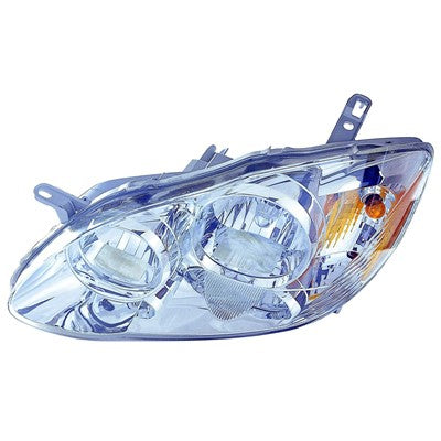 2006 toyota corolla front driver side replacement headlight assembly arswlto2502160c