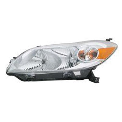 2009 toyota matrix front driver side replacement headlight assembly arswlto2502184v