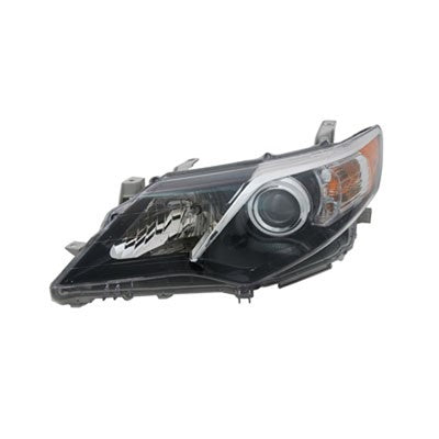 2012 toyota camry front driver side replacement halogen headlight assembly arswlto2502212v