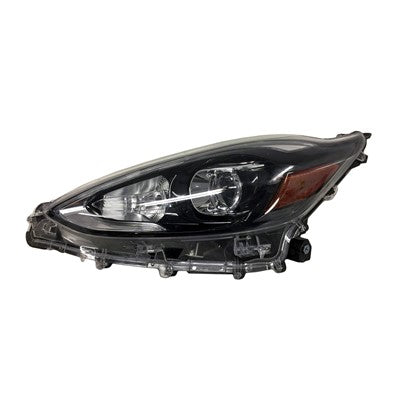 2018 toyota prius c front driver side replacement led headlight assembly arswlto2502259