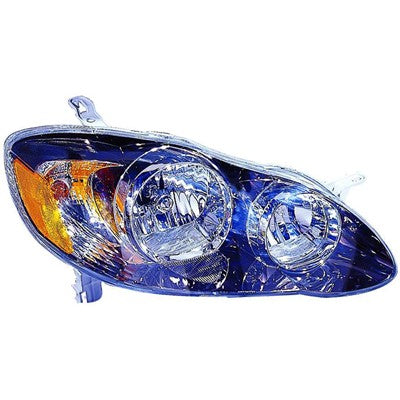 2005 toyota corolla front passenger side replacement headlight assembly arswlto2503154c