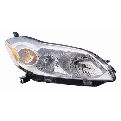 2009 toyota matrix front passenger side replacement headlight assembly arswlto2503184c
