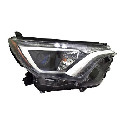 2018 toyota rav4 front passenger side replacement halogen headlight assembly arswlto2503247v