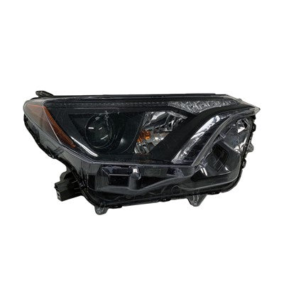 2018 toyota rav4 front passenger side replacement halogen headlight assembly arswlto2503268c