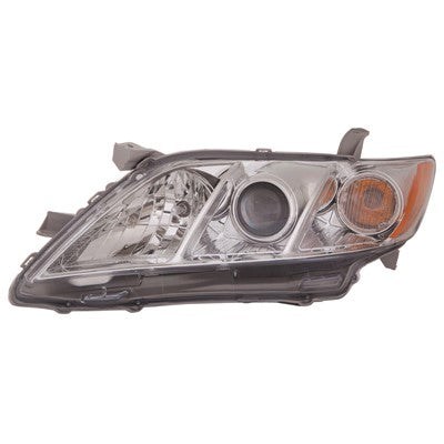 2009 toyota camry front driver side replacement headlight lens and housing arswlto2518105c