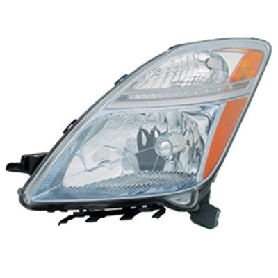 2009 toyota prius front driver side replacement halogen headlight lens and housing arswlto2518110v