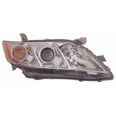 2007 toyota camry front passenger side replacement headlight lens and housing arswlto2519105c