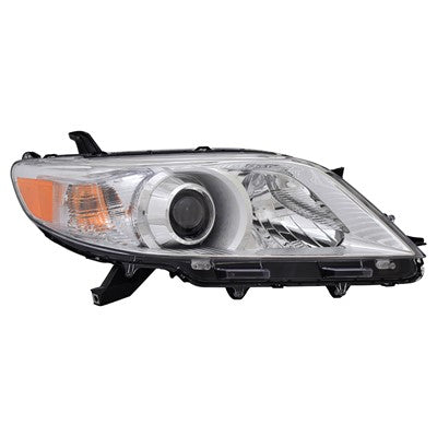 2011 toyota sienna front passenger side replacement hid headlight lens and housing arswlto2519143