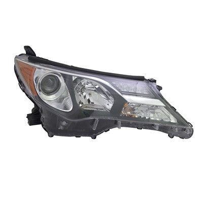 2013 toyota rav4 front passenger side oem headlight lens and housing arswlto2519147oe