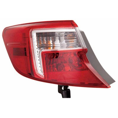 2012 toyota camry rear driver side replacement tail light assembly arswlto2804114v