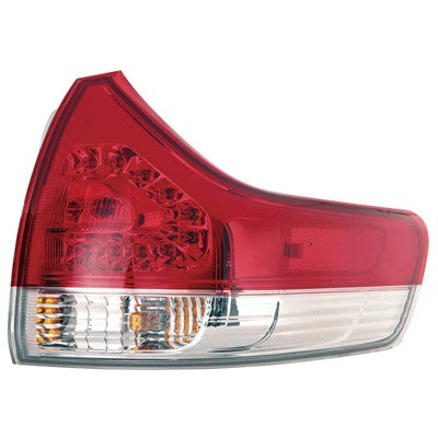 2013 toyota sienna rear passenger side replacement tail light assembly arswlto2805107c
