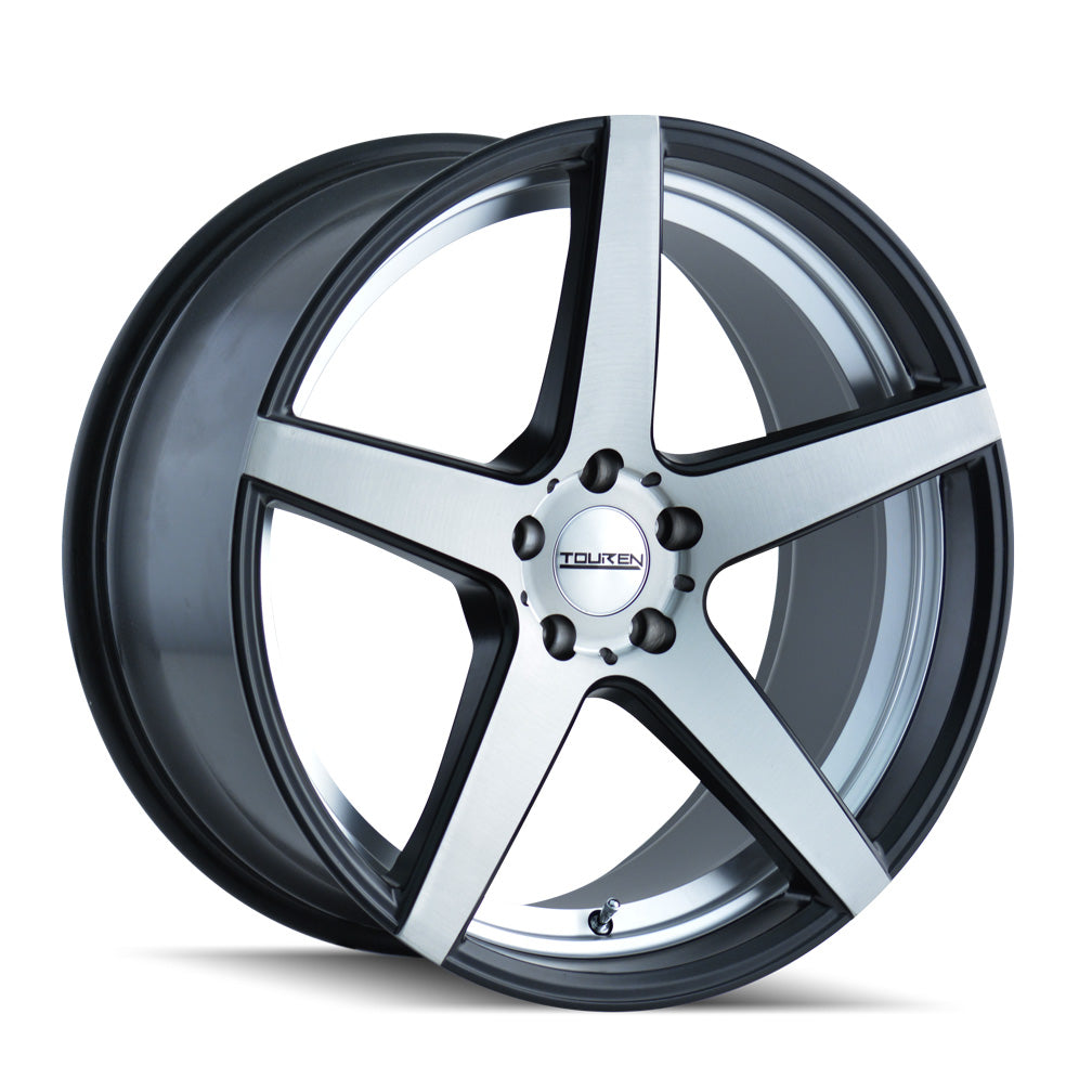 Touren 19"x9.5" Non-Chrome Matte Black/Machined Face/Machined Undercut Custom Wheel ARSWCW32209912M35