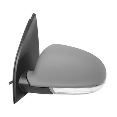 2009 volkswagen rabbit driver side power door mirror with heated glass with turn signal arswmvw1320124