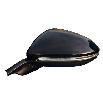 2015 volkswagen golf driver side power door mirror with heated glass with turn signal arswmvw1320154