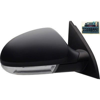 2009 volkswagen passat passenger side power mirror with heated glass with turn signal arswmvw1321136