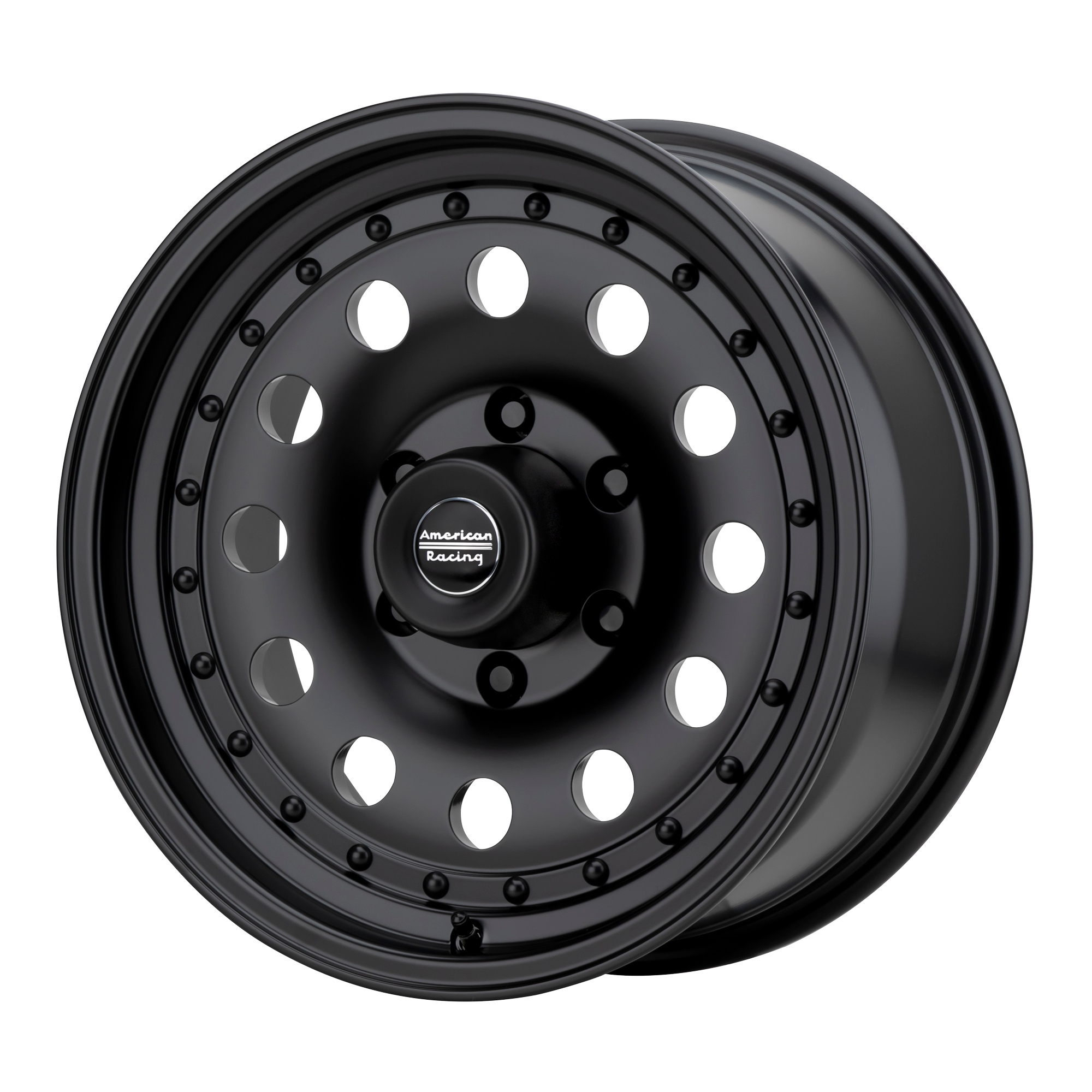 American Racing 14"x7" Non-Chrome Satin Black Custom Wheel ARSWCWAR624734B
