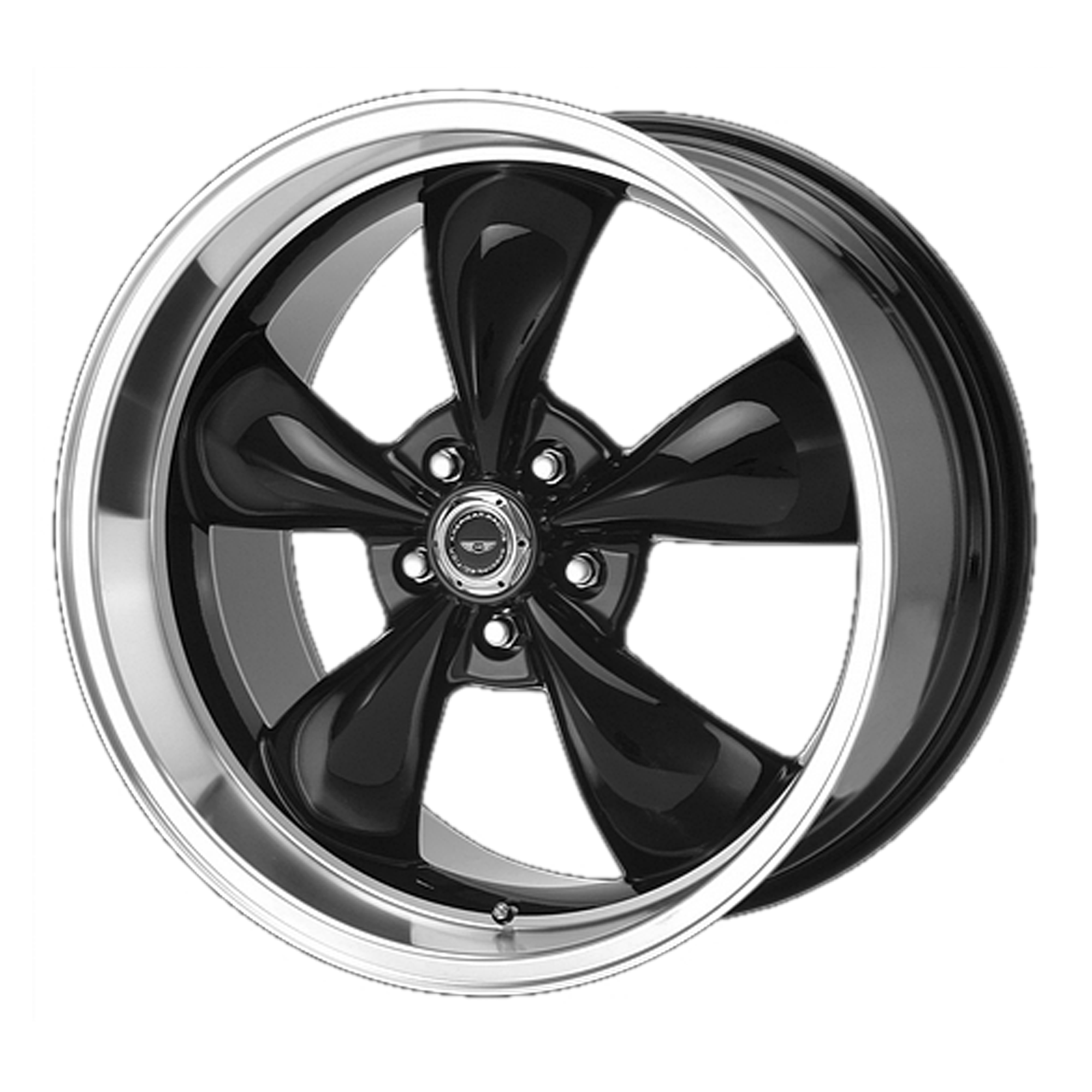 American Racing 18"x10" Non-Chrome Gloss Black Machined Lip Custom Wheel ARSWCWAR105M8166B