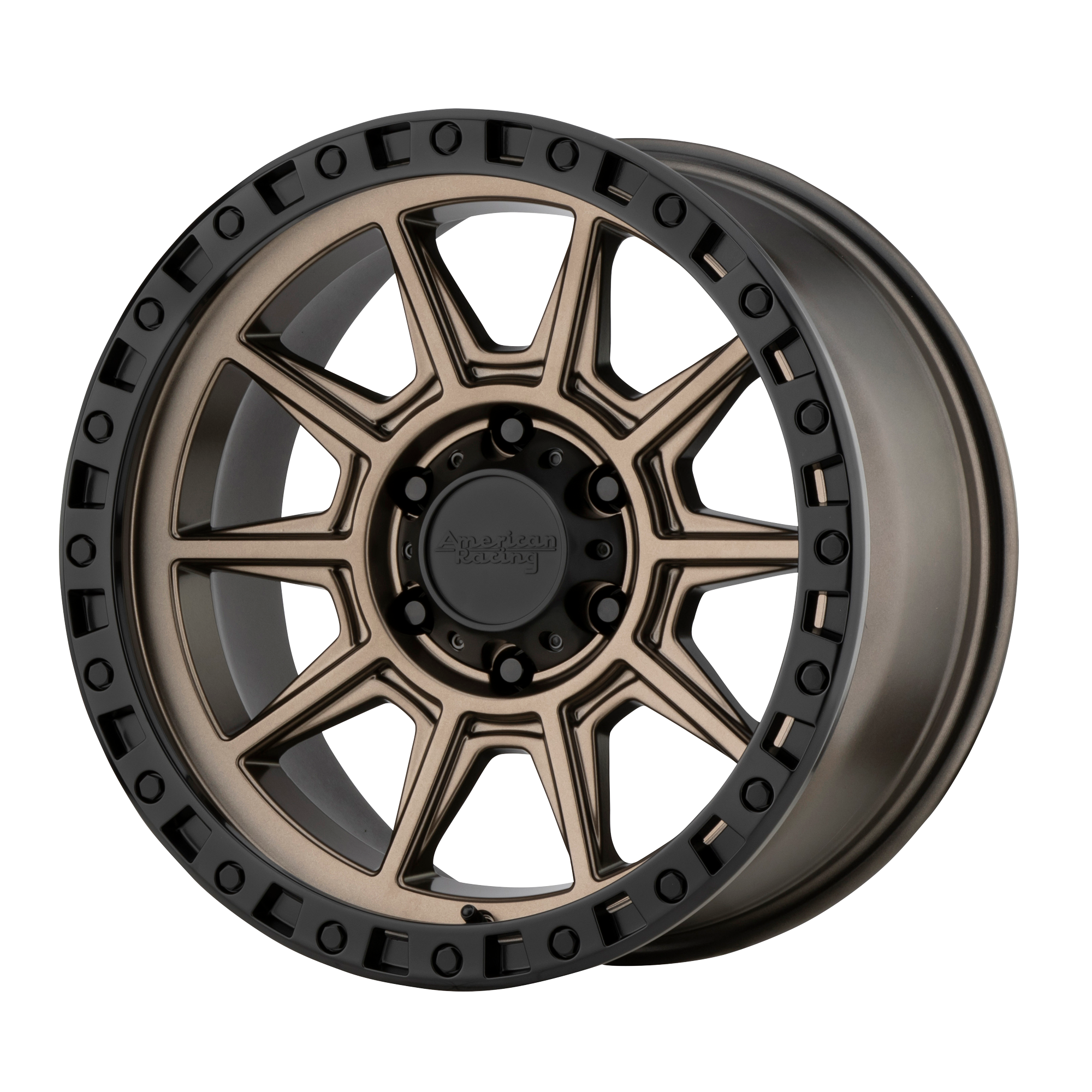 American Racing 18"x9" Non-Chrome Matte Bronze With Black Lip Custom Wheel ARSWCWAR20289064600